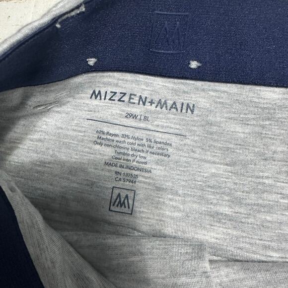 Mizzen + Main Helmsman Shorts Men's Size 29 Waist 8" Length Heathered Gray - Picture 3 of 6